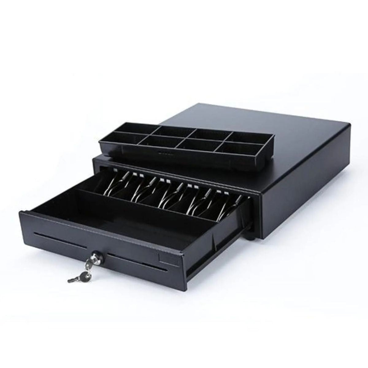Tiroir caisse - 4 billets 8 compartiments à pièces - RJ11