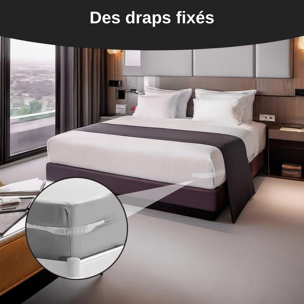 Attache Draps - 4 pièces