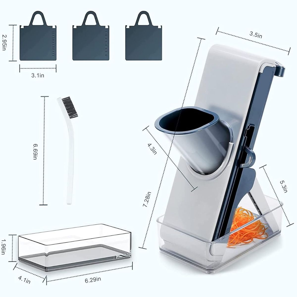 Coupe Légumes Multifonction - 4 Lames