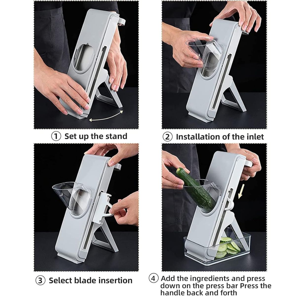 Coupe Légumes Multifonction - 4 Lames