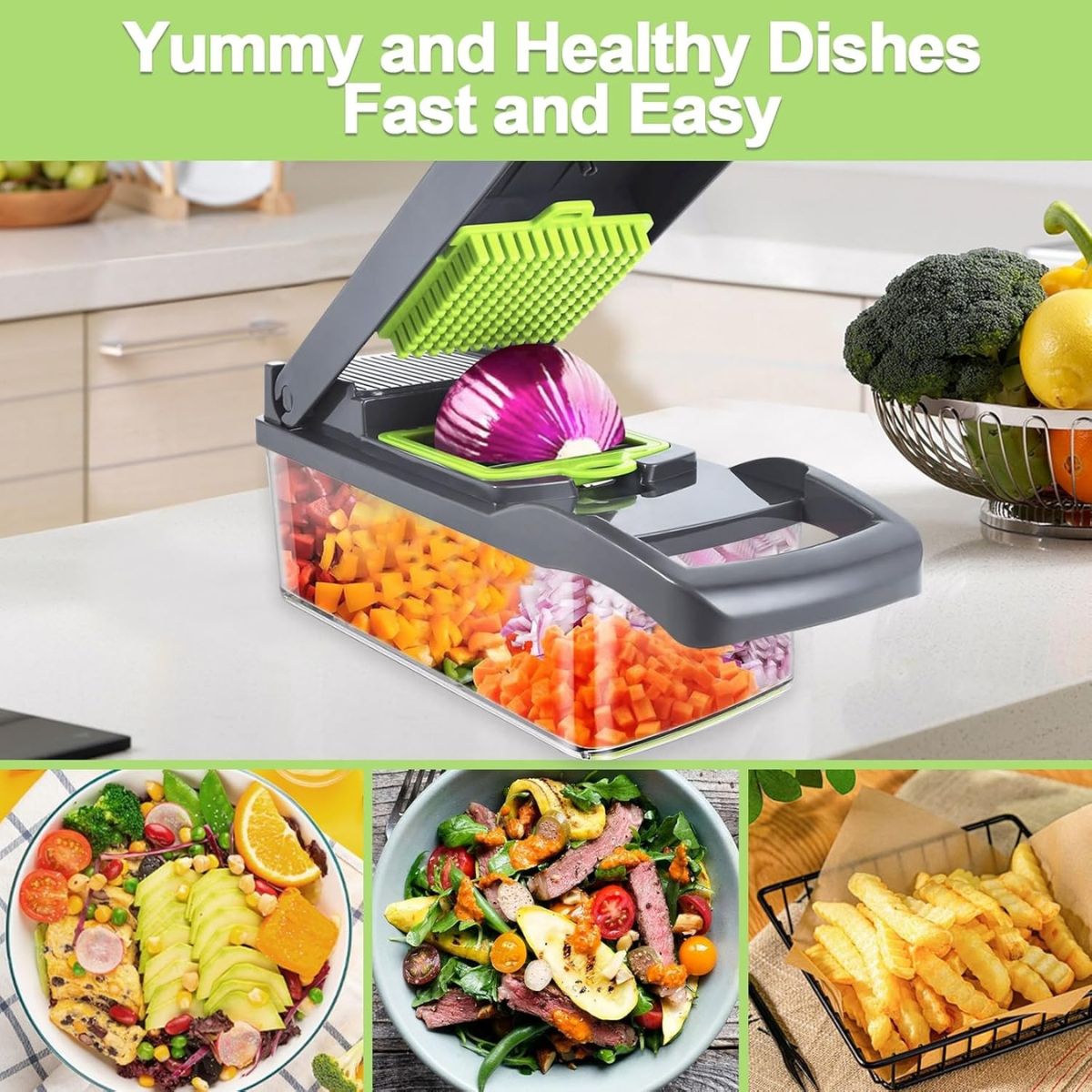 Coupe Légumes Multifonction - 7 Lames