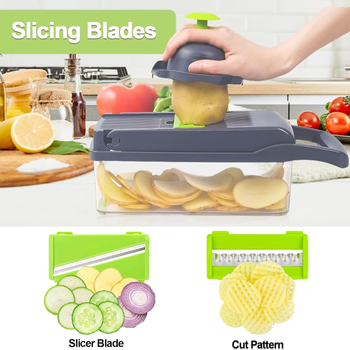 Coupe Légumes Multifonction - 7 Lames