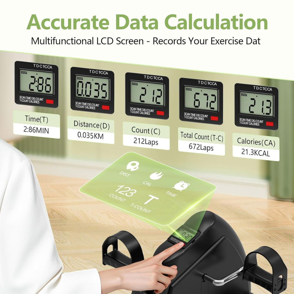 Mini vélo d’appartement, Pédalier avec écran LCD